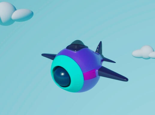 3D model plane